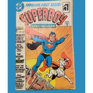 Spectacular Superboy #1 DC Comics 1974 First Issue Krypto Super Dog